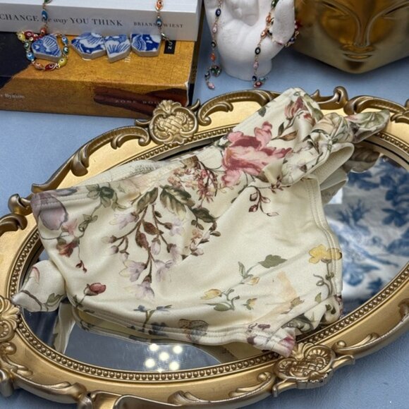 🆕 ZIMMERMANN KIDS 🧿 NWOT Waverly Knit Bandeau Bikini, Mismatched Floral Sz 1 Y - Picture 10 of 14